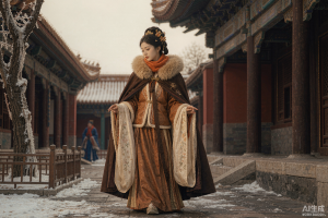 冬季汉服怎么穿既好看又保暖？三层叠穿法与5个细节全攻略-汉服阁